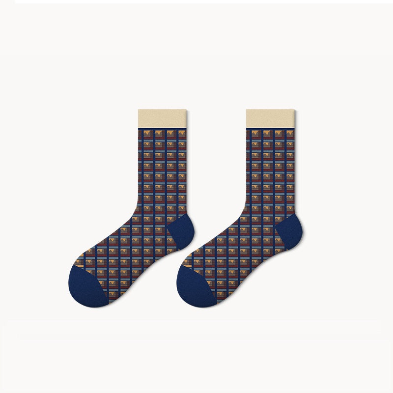 Rural Painting Socks 5 Pairs Box