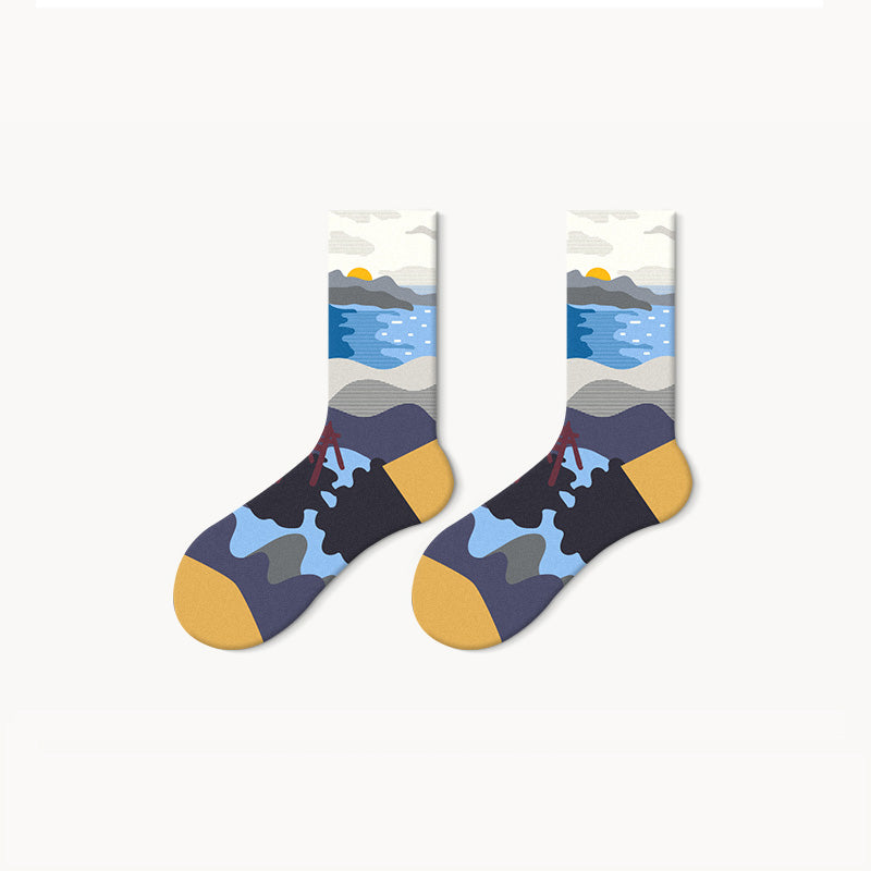 Castle Sea Socks 5 Pairs Box