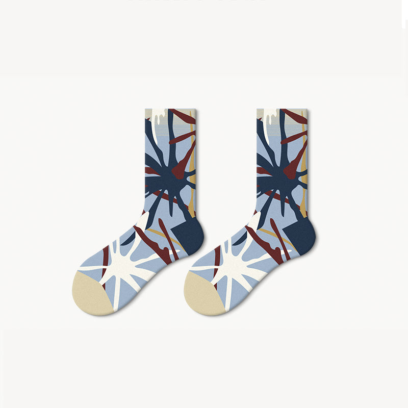 Mystery Painting Art Socks 5 Pairs Box