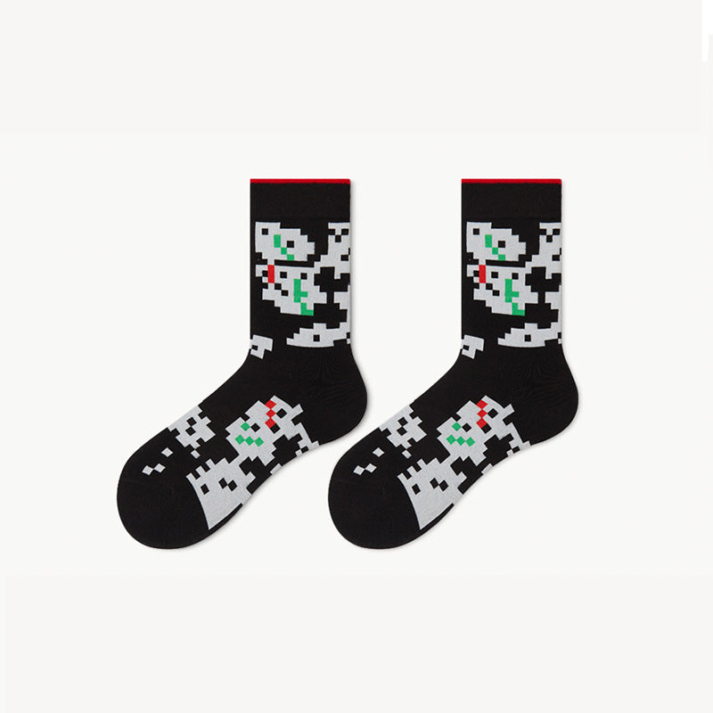 Pixel World Socks 5 Pairs Box