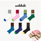 Color Block Crew Socks 7 Pairs Box