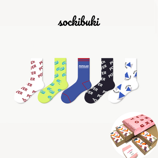 Pop Dude Socks 5 Pairs Box