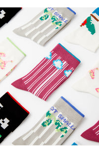 Pixel World Socks 5 Pairs Box