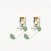 Abstract Painting Art Socks 5 Pairs Box