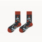 Rural Painting Socks 5 Pairs Box