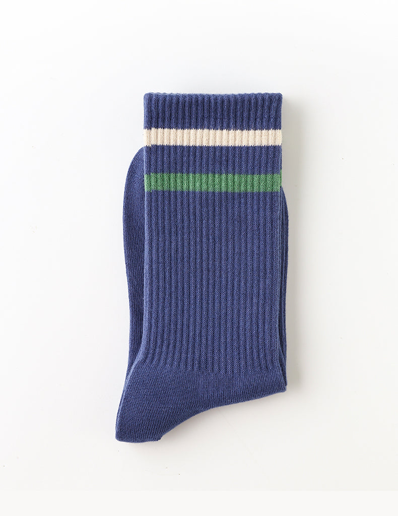 Color Stripe Socks 5 Pairs Box