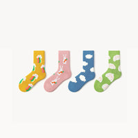 Rainbow Cloud Thick Scoks 4 Pairs Box